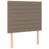 Zagłówki do łóżka, 2 szt., taupe, 100x5x78/88 cm, tkanina