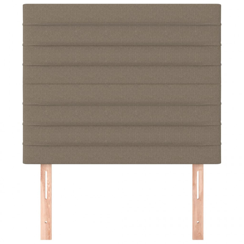 Zagłówki do łóżka, 2 szt., taupe, 100x5x78/88 cm, tkanina