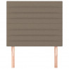 Zagłówki do łóżka, 2 szt., taupe, 100x5x78/88 cm, tkanina