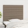 Zagłówki do łóżka, 2 szt., taupe, 90x5x78/88 cm, tkanina