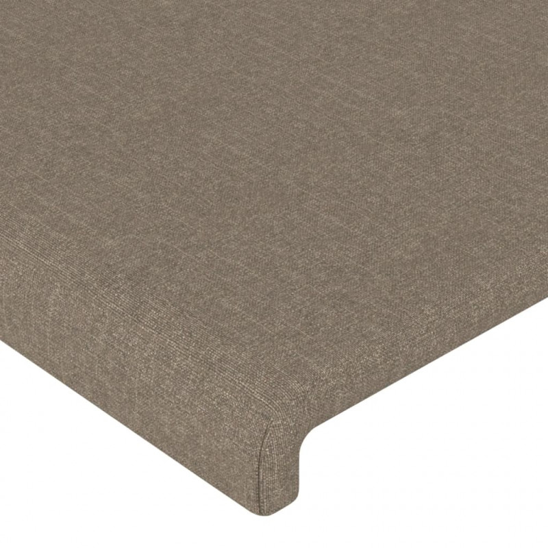 Zagłówek uszak, taupe, 83x23x118/128 cm, tkanina
