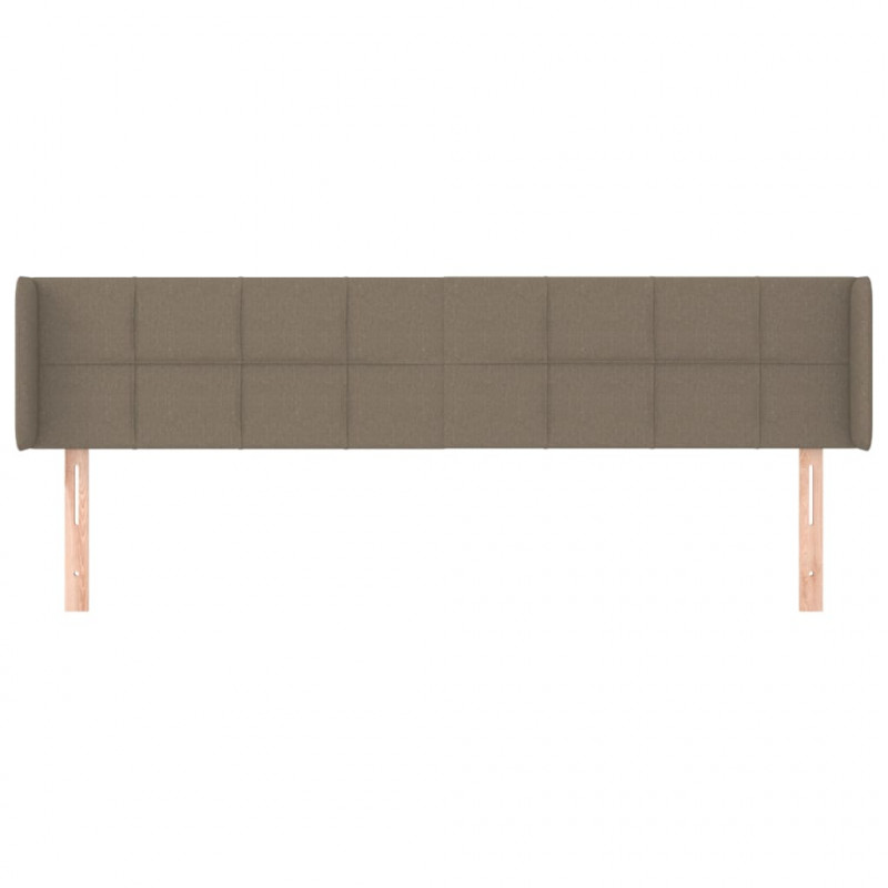 Zagłówek uszak, taupe, 183x16x78/88 cm, tkanina