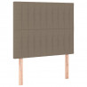 Zagłówki do łóżka, 2 szt., taupe, 90x5x78/88 cm, tkanina