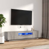 Zestaw 2 szafek TV z oświetleniem LED, szary dąb sonoma