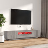 Zestaw 2 szafek TV z oświetleniem LED, szary dąb sonoma