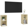 Szafki TV, 2 szt., dąb sonoma, 72x35x36,5 cm, płyta wiórowa