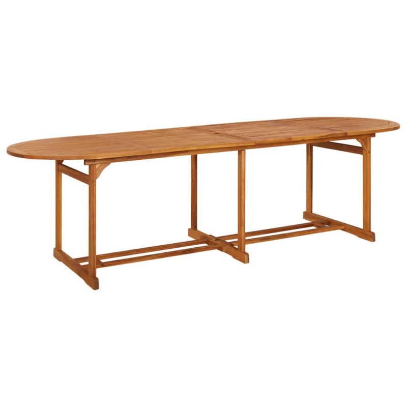11-cz. zestaw mebli ogrodowych 280x90x75cm lite drewno akacjowe