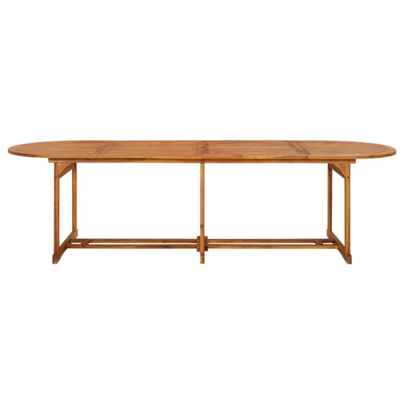 11-cz. zestaw mebli ogrodowych 280x90x75cm lite drewno akacjowe