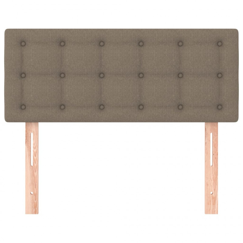 Zagłówek do łóżka, taupe, 90x5x78/88 cm, tkanina