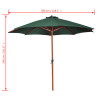 Parasol z aluminium, 258 cm