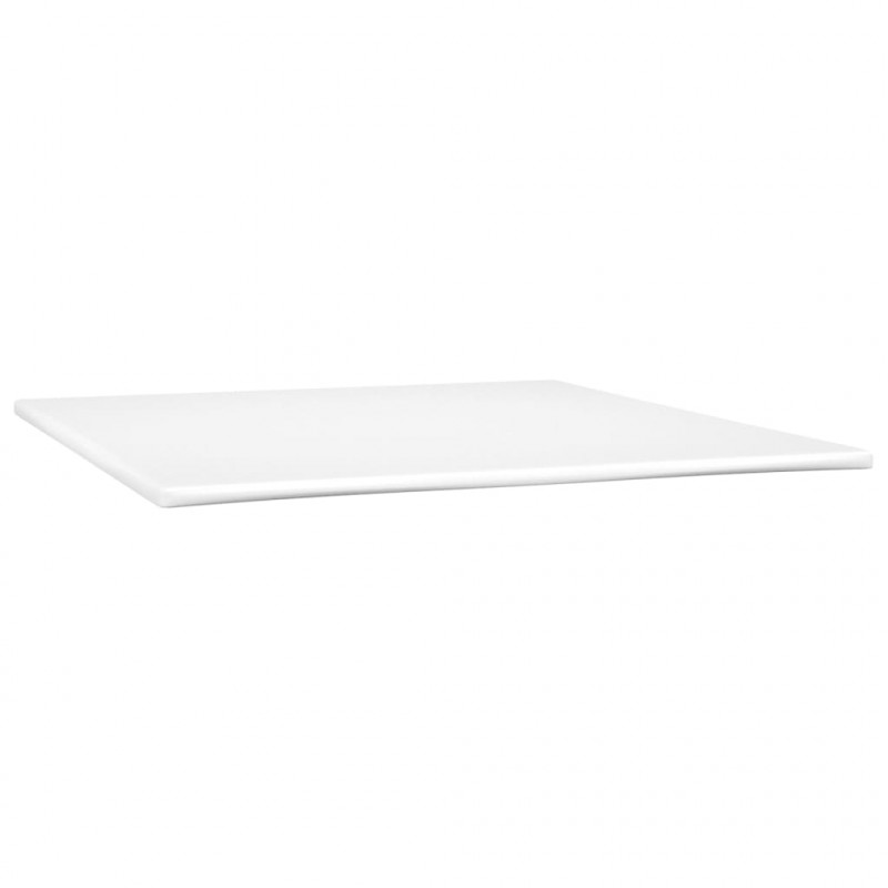 Łóżko kontynentalne z materacem, taupe, tkanina, 180x200 cm