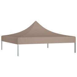 Dach namiotu imprezowego, 3 x 3 m, kolor taupe, 270 g/m²