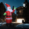 Nadmuchiwany Święty Mikołaj z LED, IP20, 600 cm, XXL