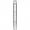 Kosze gabionowe, 4 szt, 300x30x220/240 cm, galwanizowane żelazo