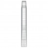 Kosze gabionowe, 7 szt, 400x30x220/240 cm, galwanizowane żelazo