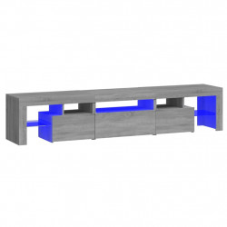 Szafka pod TV z oświetleniem LED szary dąb sonoma 200x36,5x40cm