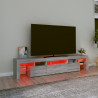 Szafka pod TV z oświetleniem LED szary dąb sonoma 200x36,5x40cm