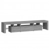 Szafka pod TV z oświetleniem LED szary dąb sonoma 200x36,5x40cm