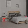 Szafki z oświetleniem LED, 2 szt., szarość betonu, 70x36,5x40cm
