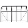 Szklarnia, antracytowa, aluminium, 5,89 m²