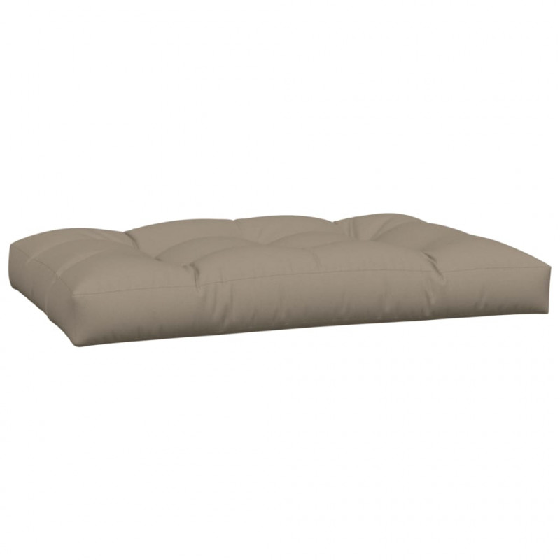 Poduszki na palety, 7 szt., kolor taupe, tkanina