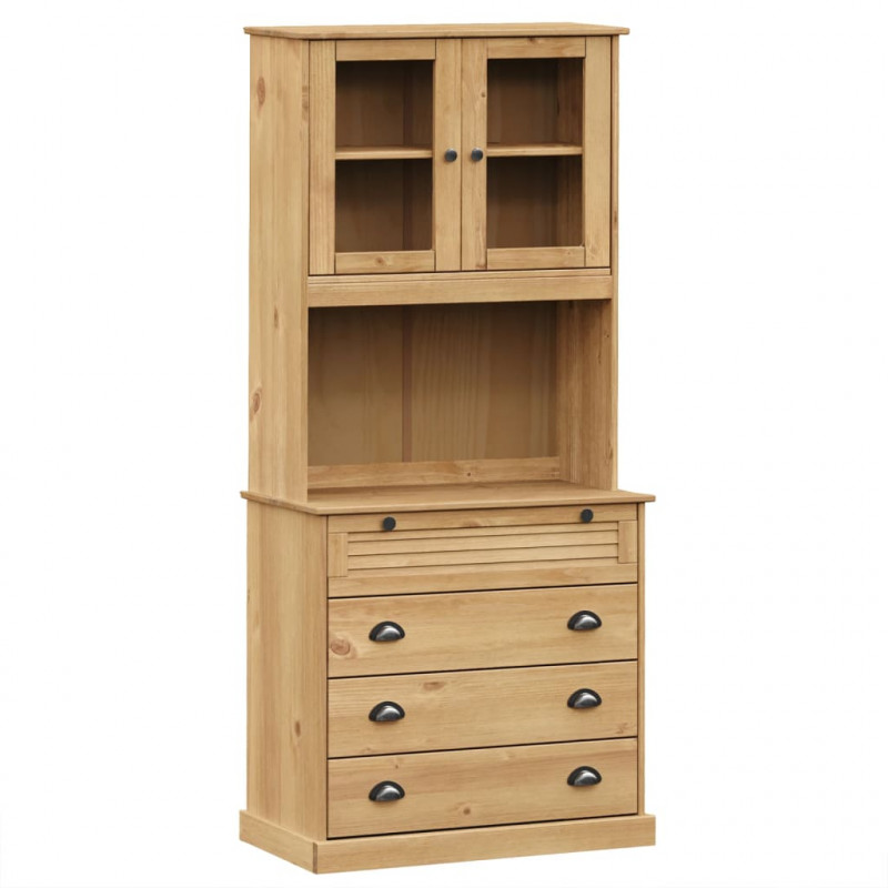 Kredens VIGO, 80x40x176 cm, lite drewno sosnowe
