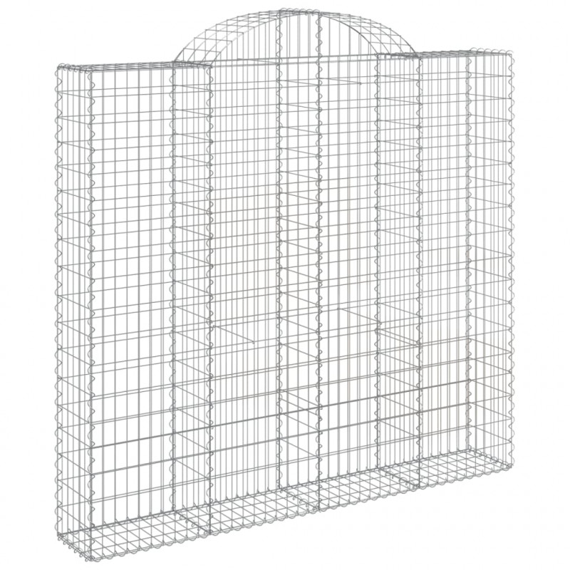 Kosze gabionowe, 18 szt, 200x50x180/200cm, galwanizowane żelazo