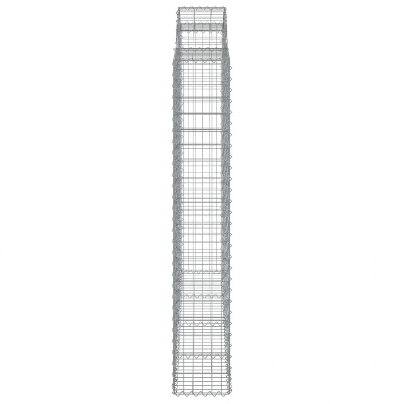 Kosze gabionowe, 18 szt, 200x50x180/200cm, galwanizowane żelazo