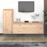 Szafki pod TV, 2 szt., lite drewno sosnowe