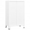 Szafka w stylu industrialnym, biała, 70x40x115 cm, metalowa
