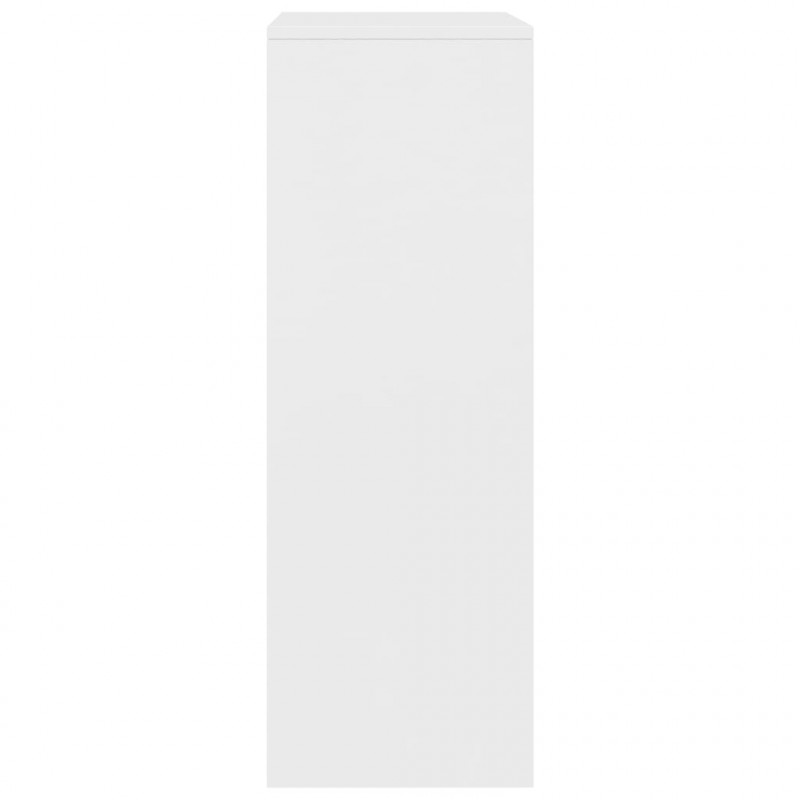 Komoda, 6 szuflad, biała, 50x34x96 cm, materiał drewnopochodny