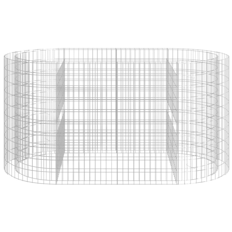 Podwyższona donica gabionowa galwanizowane żelazo 200x100x100cm