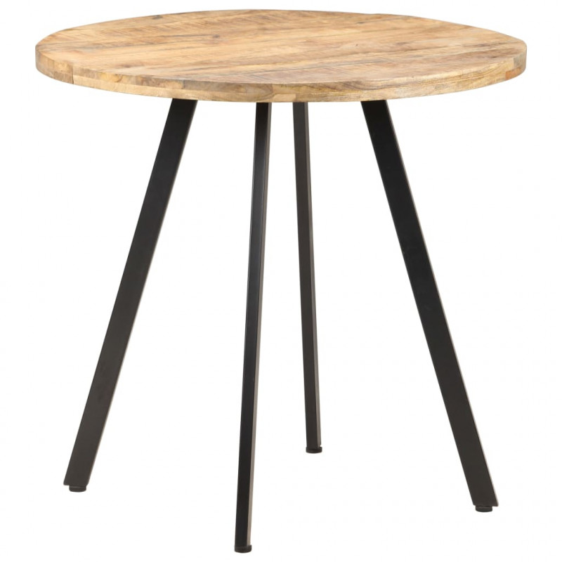 Stół jadalniany, 80 cm, surowe drewno mango