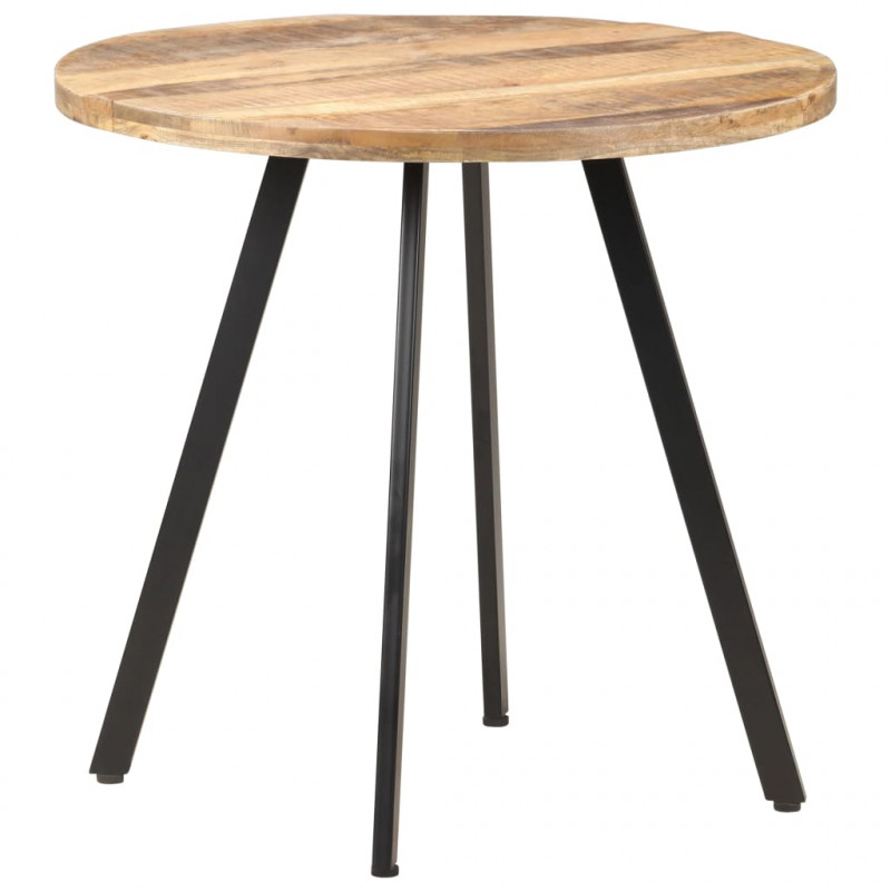 Stół jadalniany, 80 cm, surowe drewno mango
