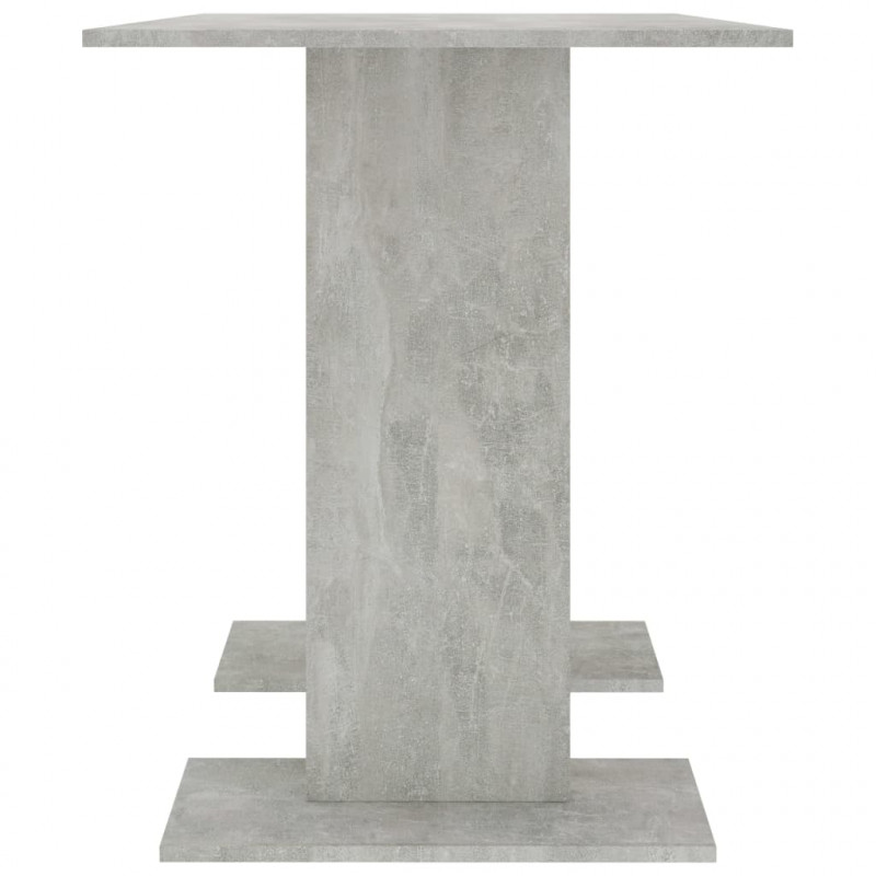 Stół jadalniany, szarość betonu, 110x60x75 cm