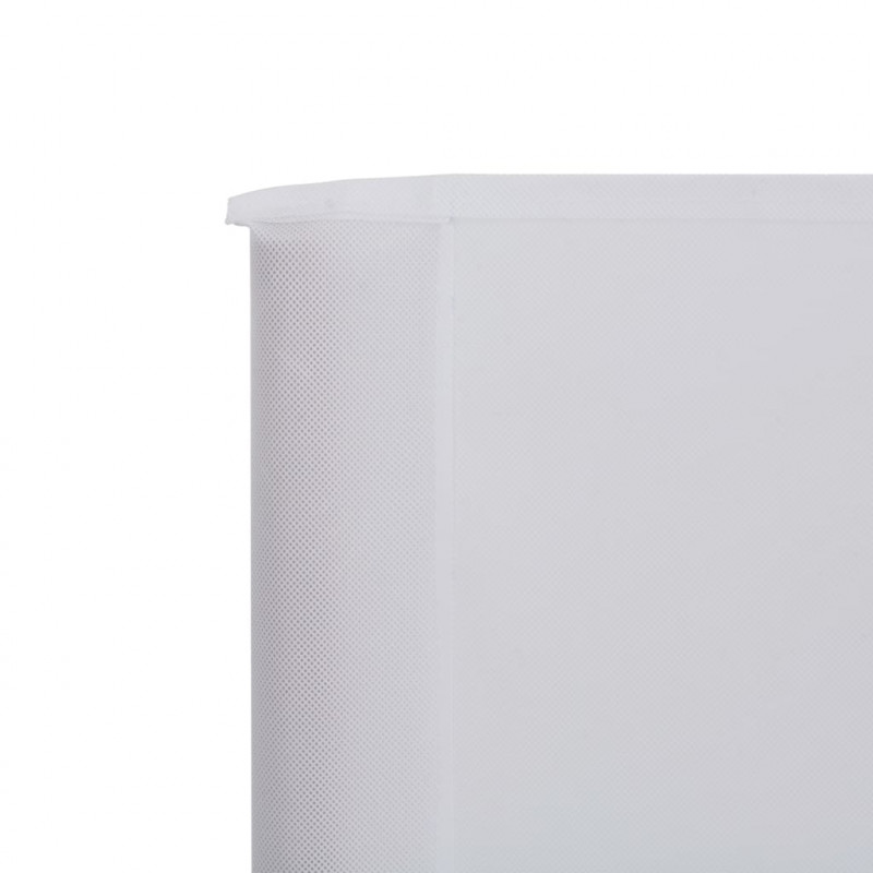 Parawan 3-skrzydłowy z tkaniny, 400 x 120 cm, biały