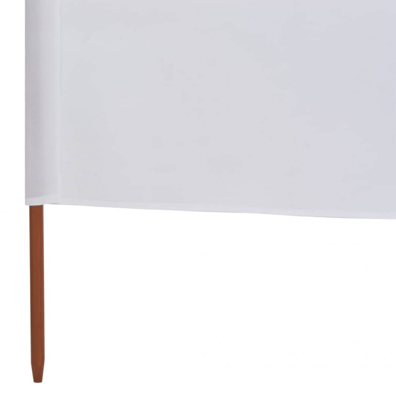 Parawan 3-skrzydłowy z tkaniny, 400 x 120 cm, biały