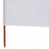 Parawan 3-skrzydłowy z tkaniny, 400 x 120 cm, biały