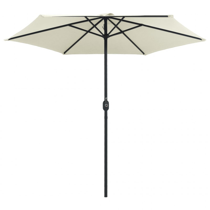 Parasol ogrodowy na aluminiowym słupku, 270x246 cm, piaskowy
