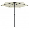 Parasol ogrodowy na aluminiowym słupku, 270x246 cm, piaskowy