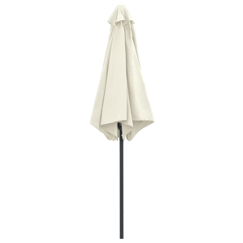 Parasol ogrodowy na aluminiowym słupku, 270x246 cm, piaskowy