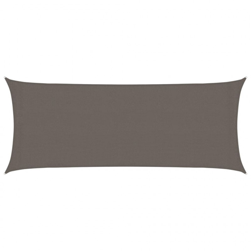 Żagiel przeciwsłoneczny, 160 g/m², antracytowy, 2x5 m, HDPE