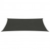 Żagiel przeciwsłoneczny, 160 g/m², antracytowy, 2x5 m, HDPE