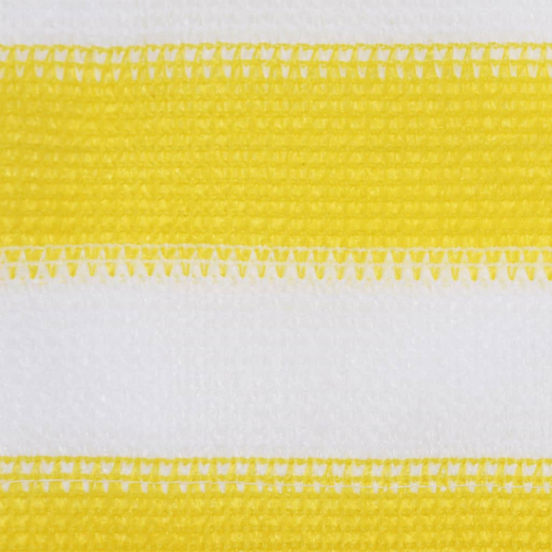 Parawan balkonowy, żółto-biały, 120x600 cm, HDPE