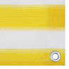 Parawan balkonowy, żółto-biały, 120x600 cm, HDPE