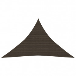 Żagiel przeciwsłoneczny, 160 g/m², brązowy, 3,5x3,5x4,9 m, HDPE