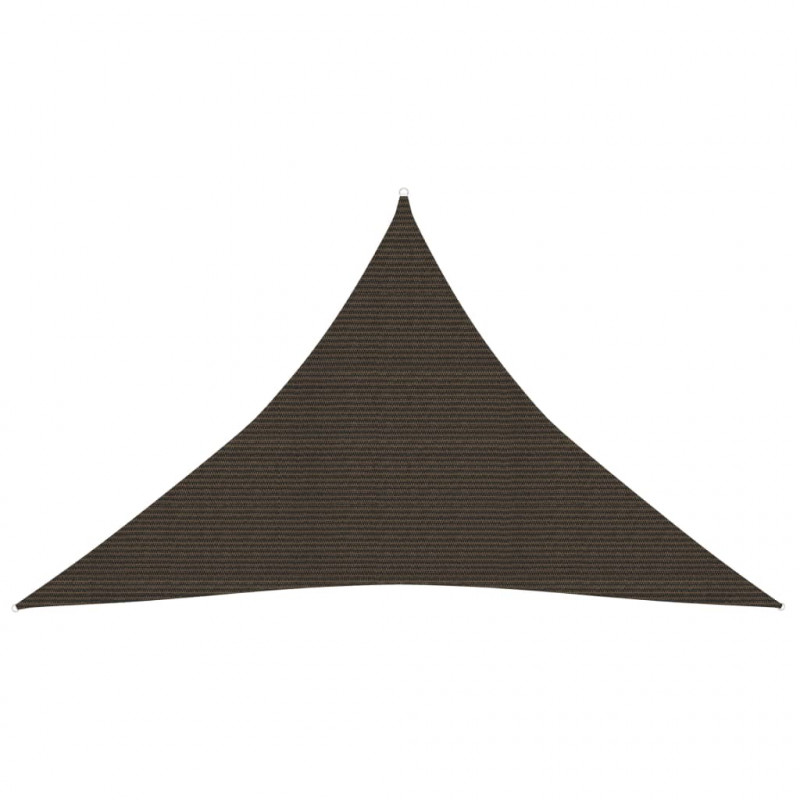 Żagiel przeciwsłoneczny, 160 g/m², brązowy, 3,5x3,5x4,9 m, HDPE