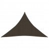 Żagiel przeciwsłoneczny, 160 g/m², brązowy, 3,5x3,5x4,9 m, HDPE