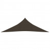 Żagiel przeciwsłoneczny, 160 g/m², brązowy, 3,5x3,5x4,9 m, HDPE