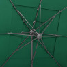 4-poziomowy parasol na aluminiowym słupku, zielony, 250x250 cm